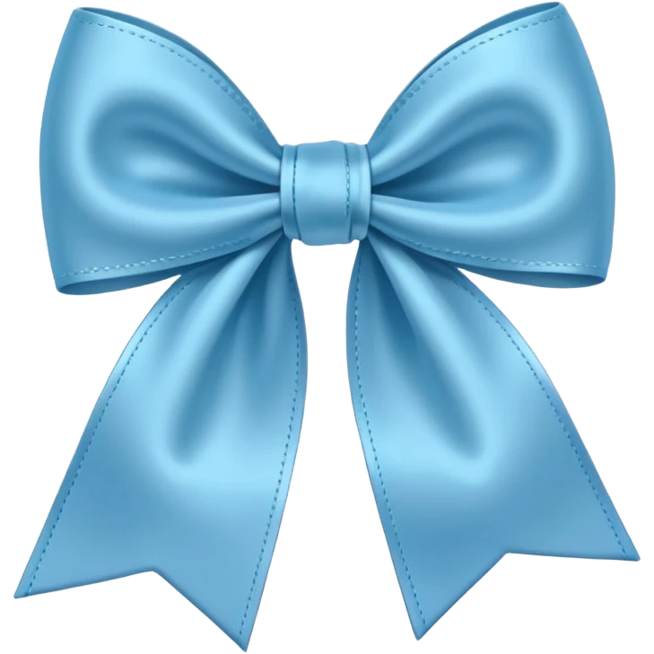 Light blue bow emoji