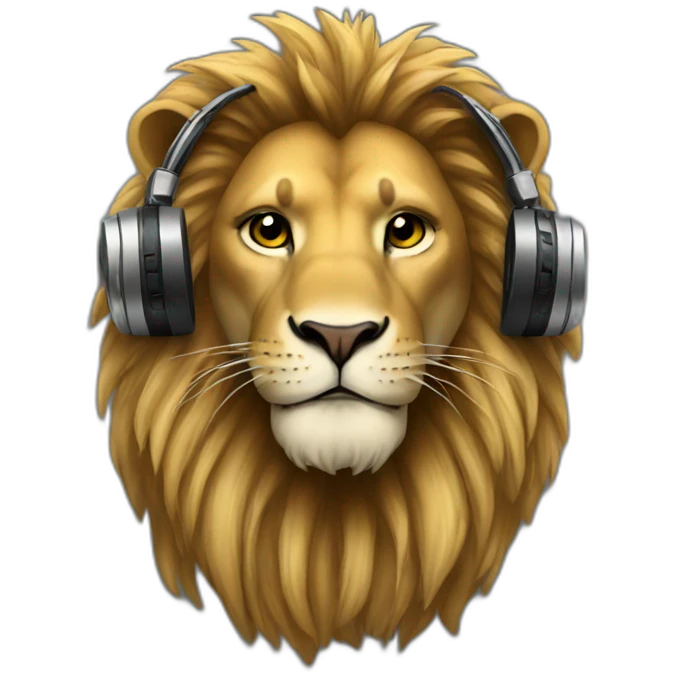 dj lion emoji