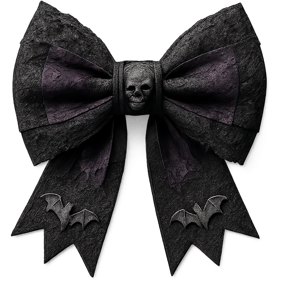 new goth bow, remove background emoji