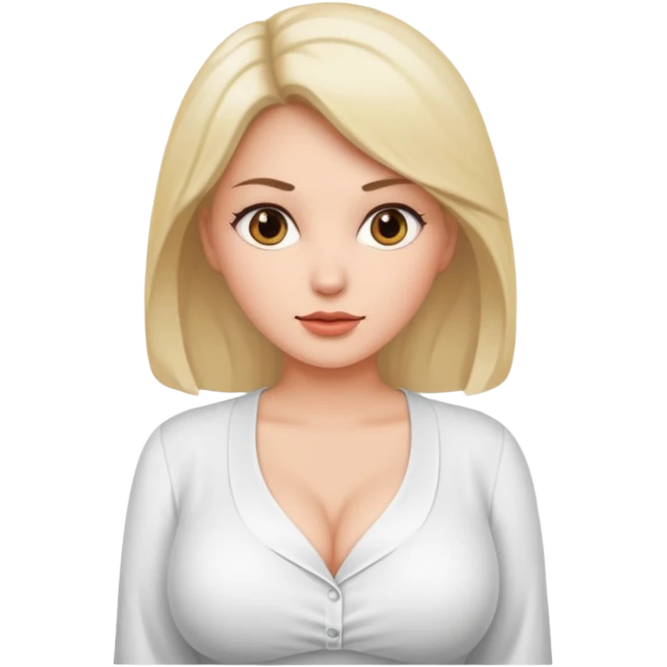 a women with big boobs emoji
