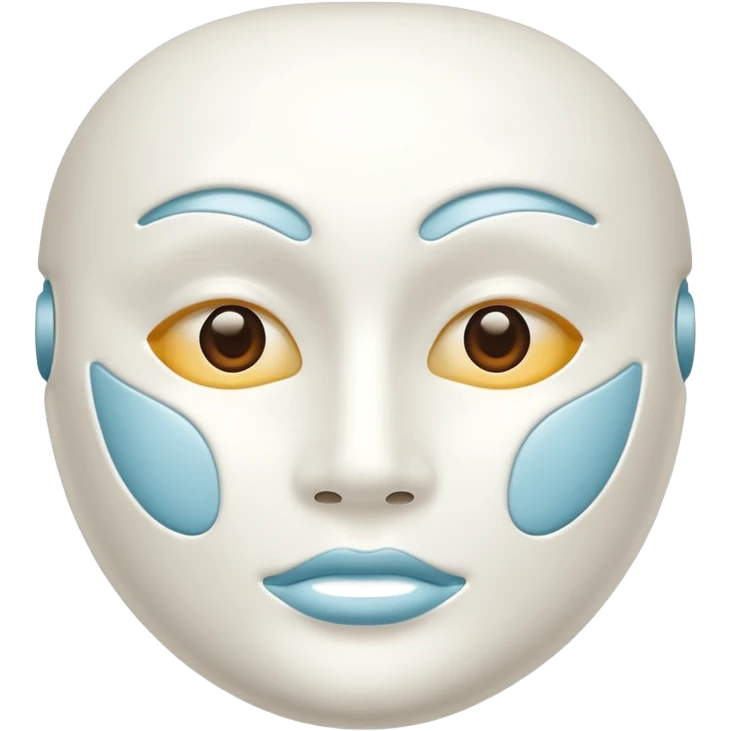 skincare mask without a face emoji