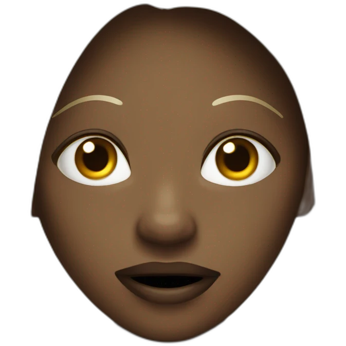 A dark toned woman disturbed by her tooth sensitivity emoji