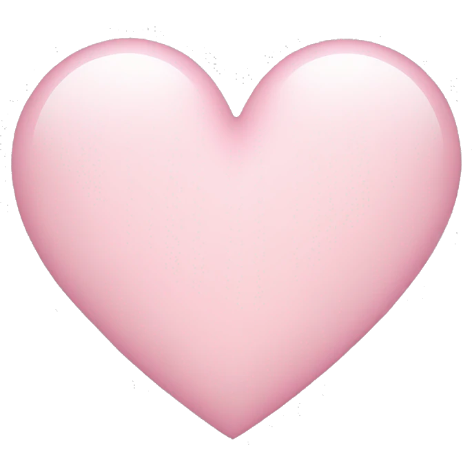 Light pink heart emoji