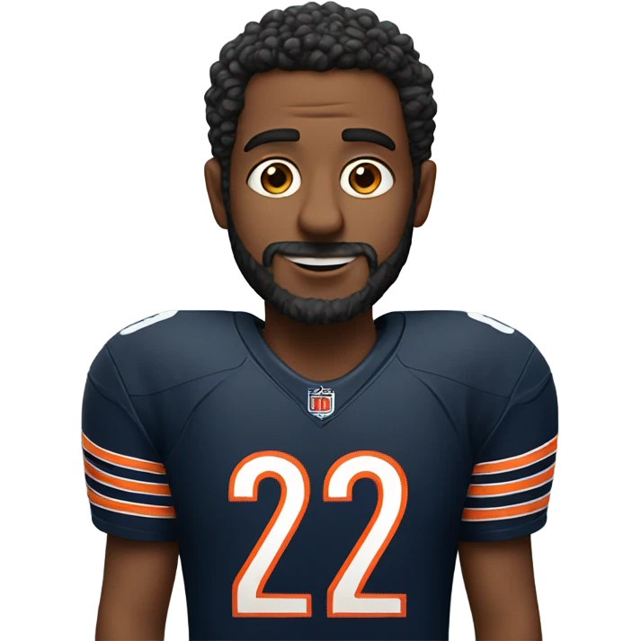 A Jewish man wearing a Chicago bears jersey  emoji
