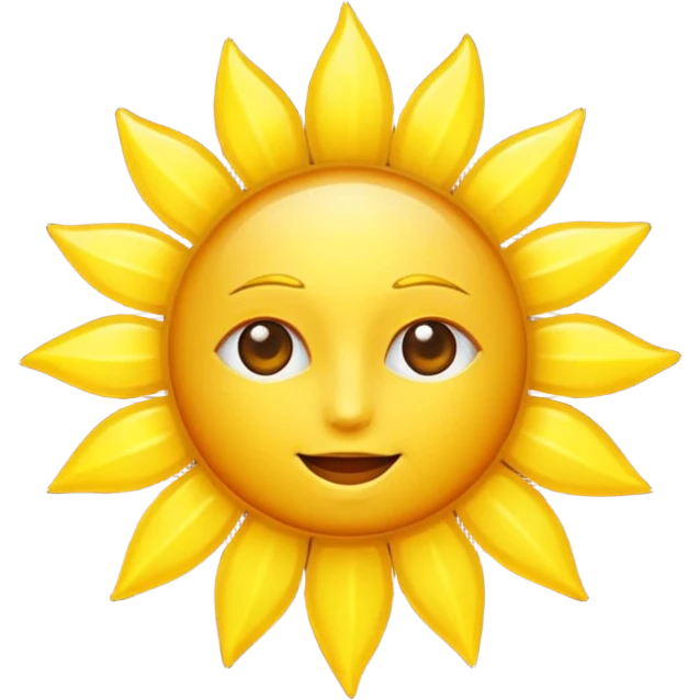 sun, witout any face emoji