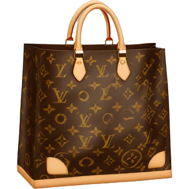 Louis Vuitton shopping bag emoji