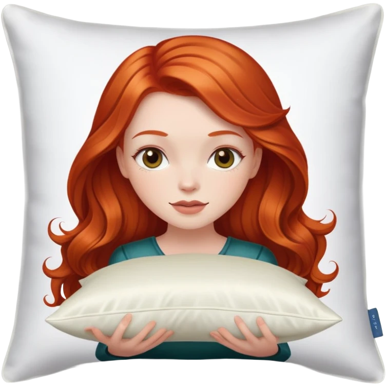 sleeping beauty The redhead white girl with a silk pillow emoji