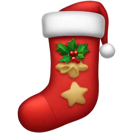 Christmas stocking emoji