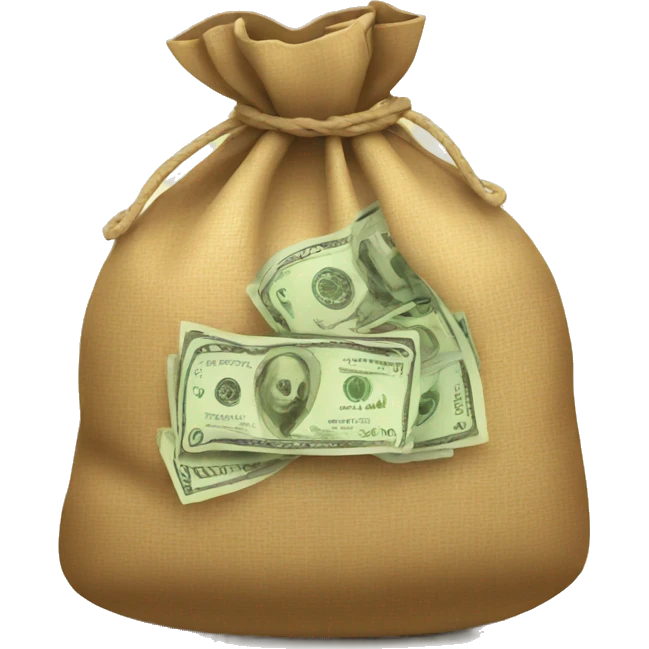 bag with money emoji