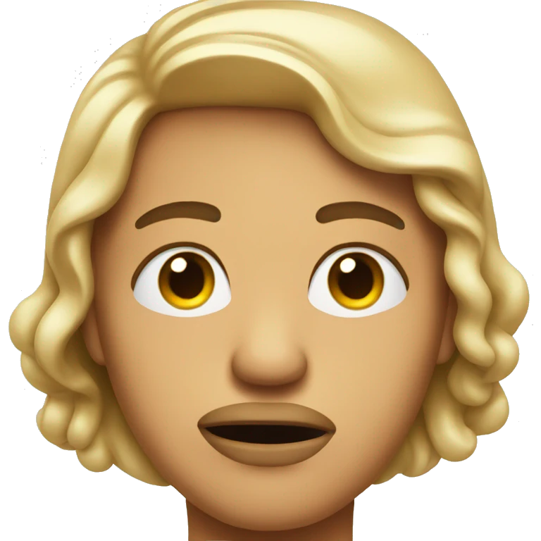 Emoji face biting lip with one raised eyebrow emoji