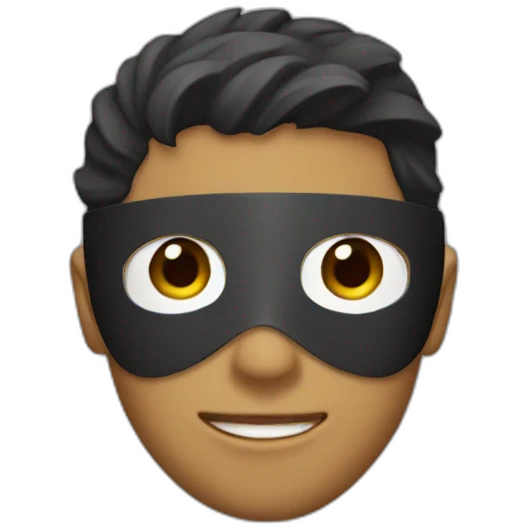 a masked boy emoji