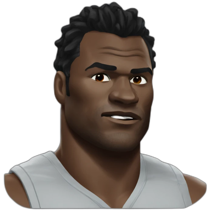 Francis Ngannou pleure emoji