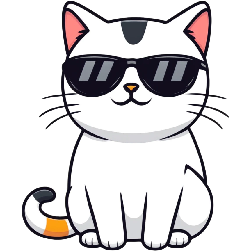 cat wearing sunglasses emoji