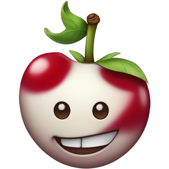 Smiling cherry emoji