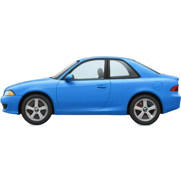 blue car  emoji