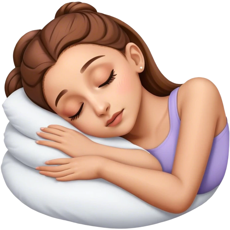 Ariana Grande sleeping emoji