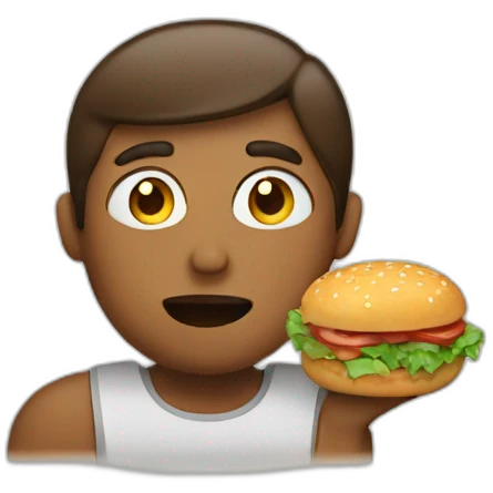 person thinks of food emoji