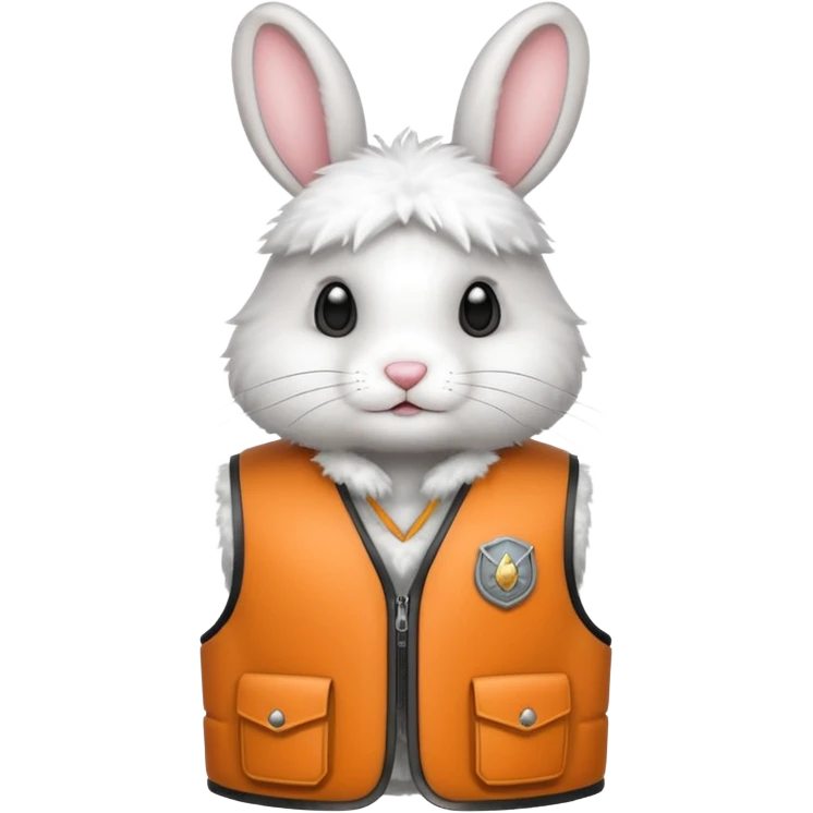 rabbit wearing bullet proof emoji