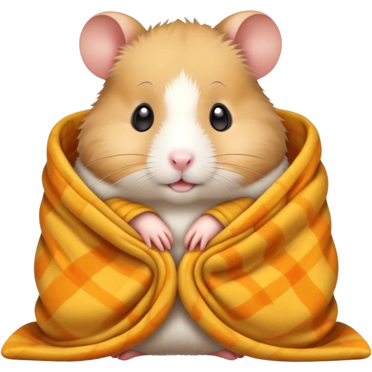 Hamster wearing blanket  emoji