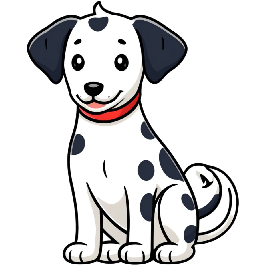 Dalmatian dog emoji