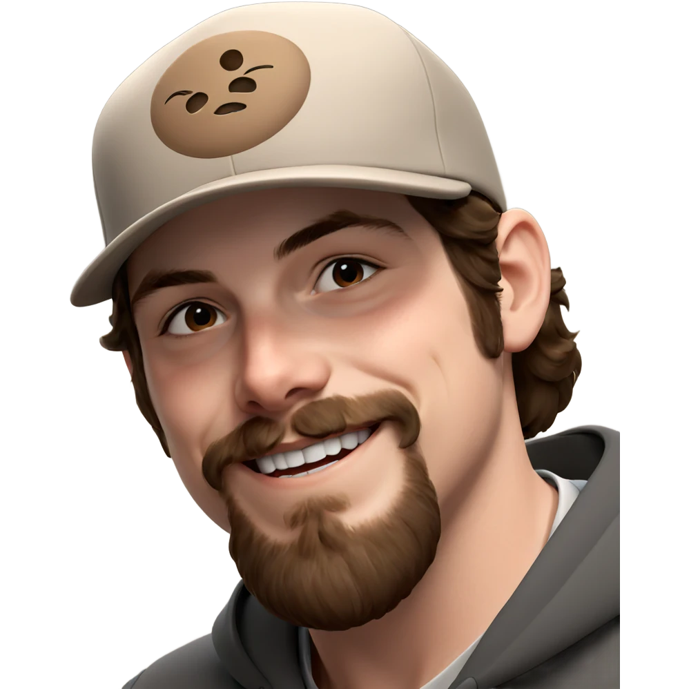 boy with mustache and cap emoji