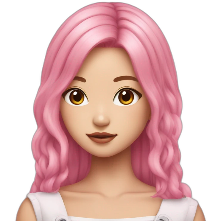 jennie-blackpink-pink-hair emoji