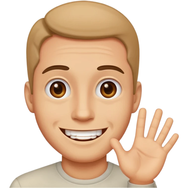 man saying 'okey', expressive face emoji