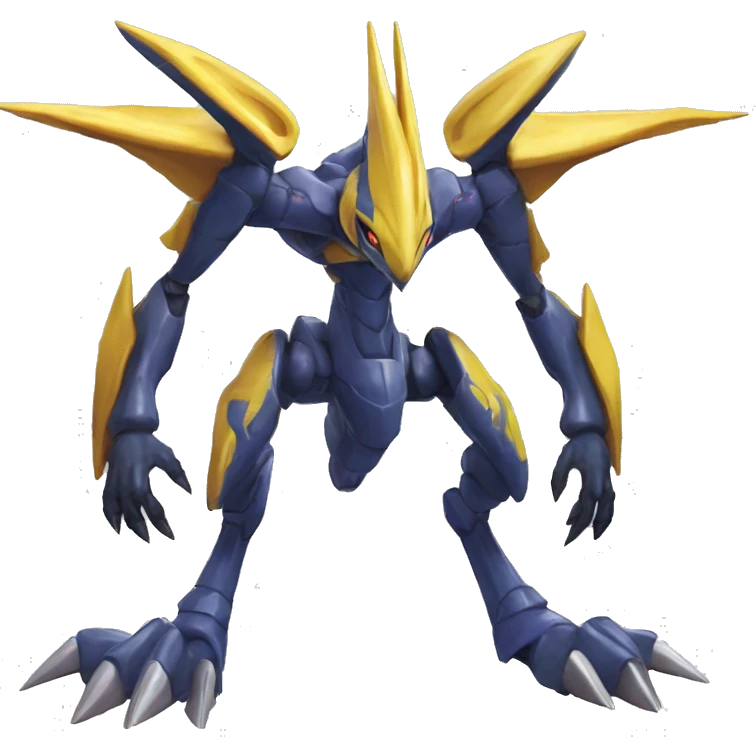  Cool Edgy Godly Digimon-Genesect-Dialga-Reptile full body emoji