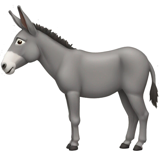 donkey over a donkey emoji