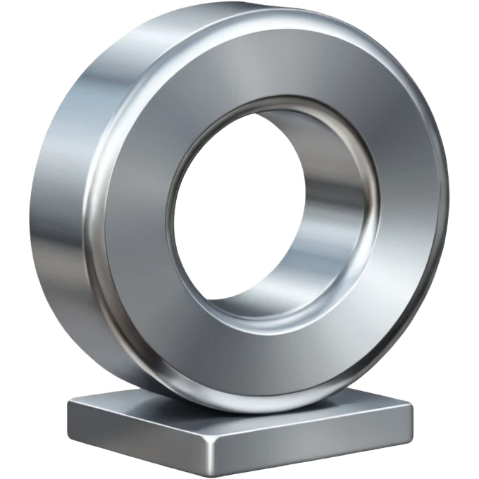 A modern abstract sculpture emoji