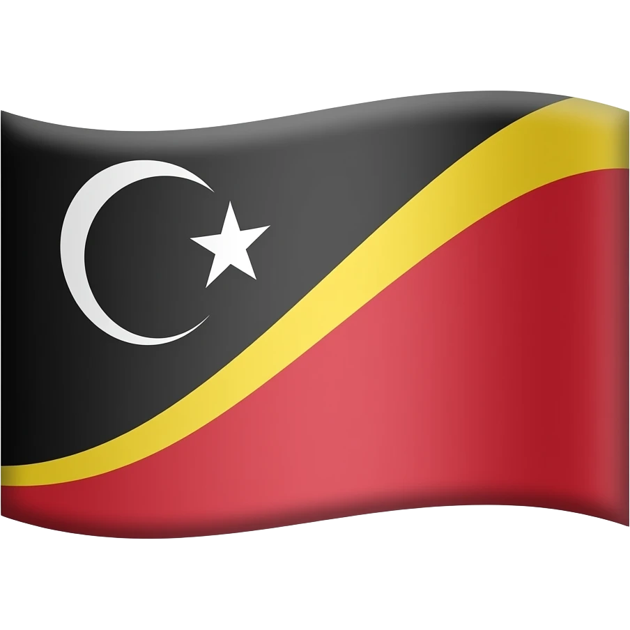 It should be black at the top, white in the middle, and red at the bottom. emoji