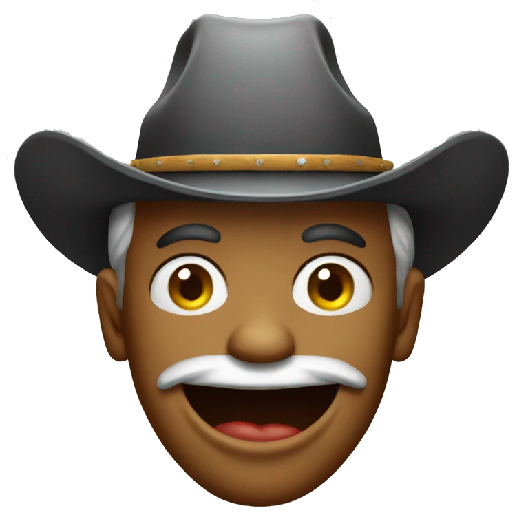 Rodeo clown emoji