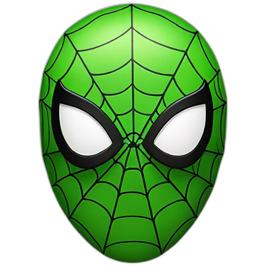 Spider-Man in green emoji