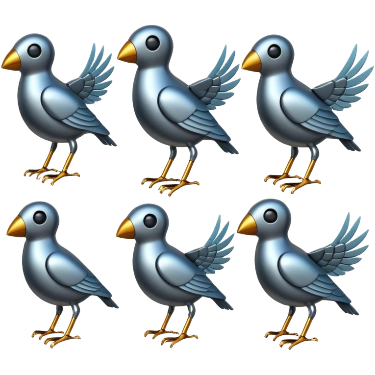robotic birds emoji
