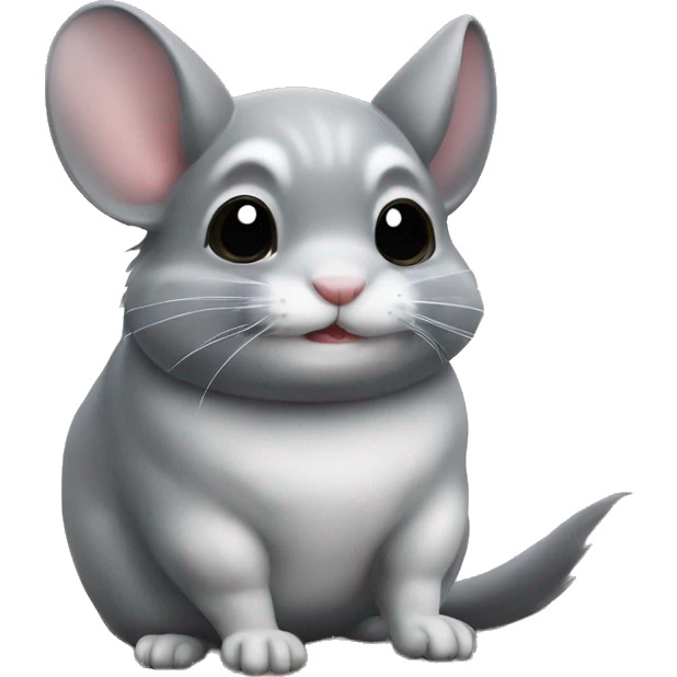 Chinchilla in bowl  emoji