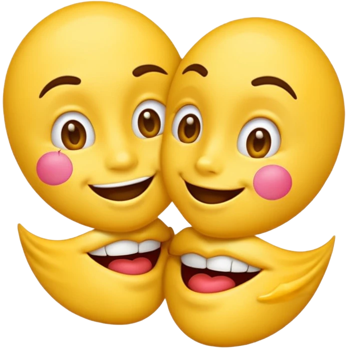 Emoji with kisses on their face  emoji