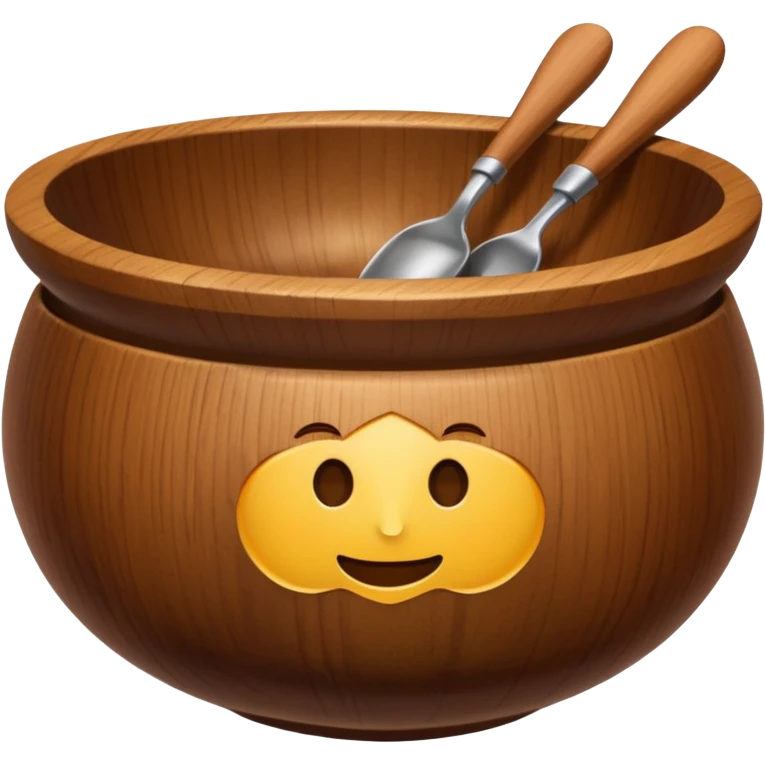 wooden bowl  emoji