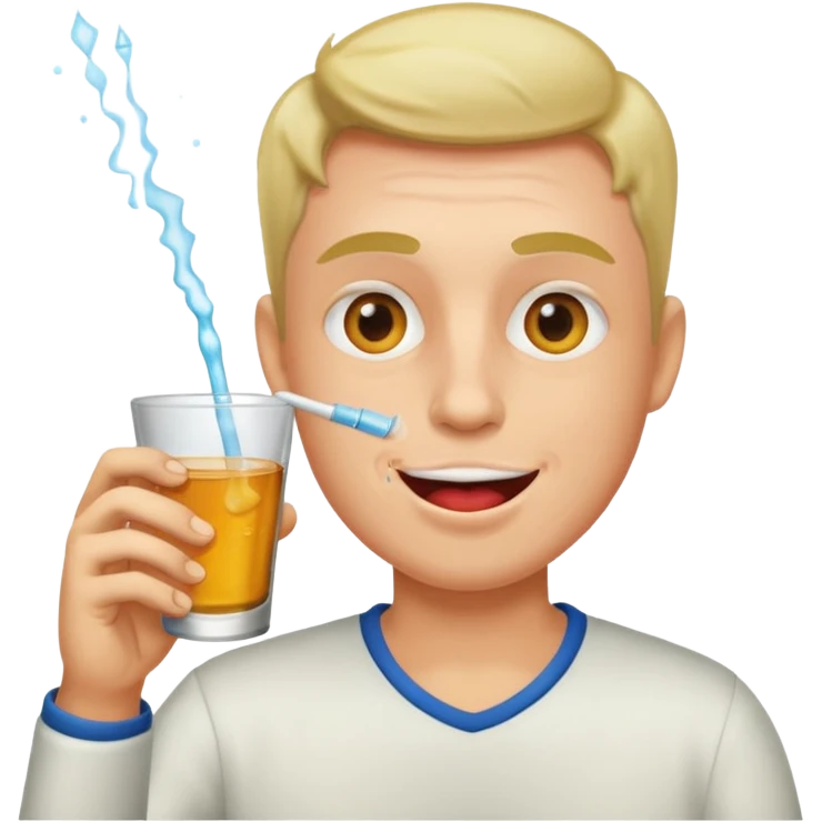 Drinking shots emoji