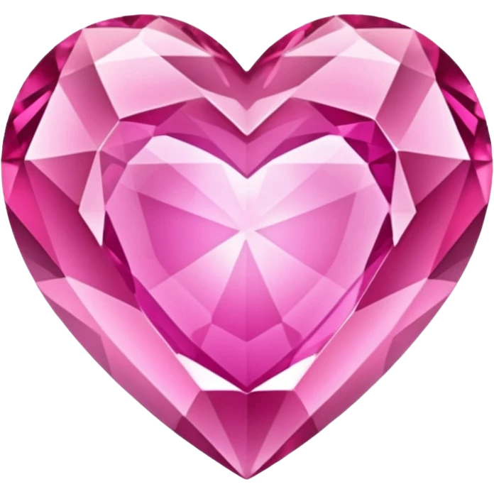 pink crystal heart emoji