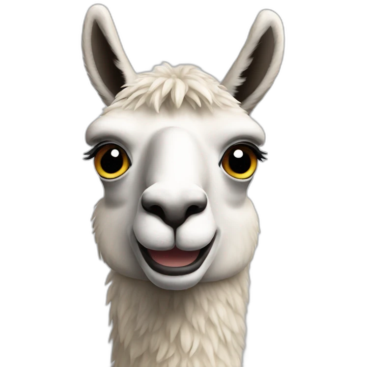 llama hand gesture emoji