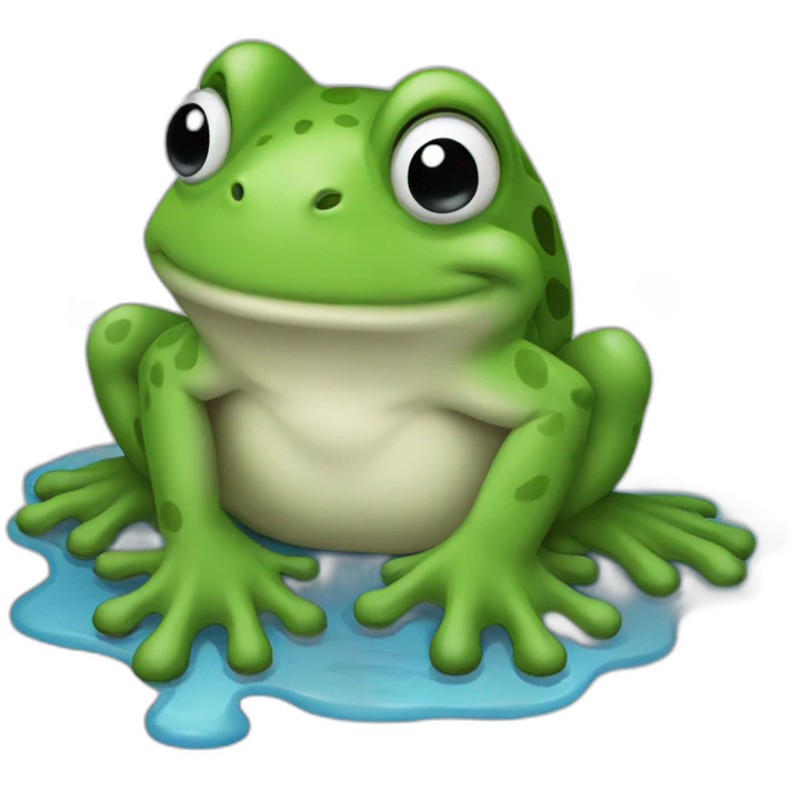 Grenouille dans l’eau emoji