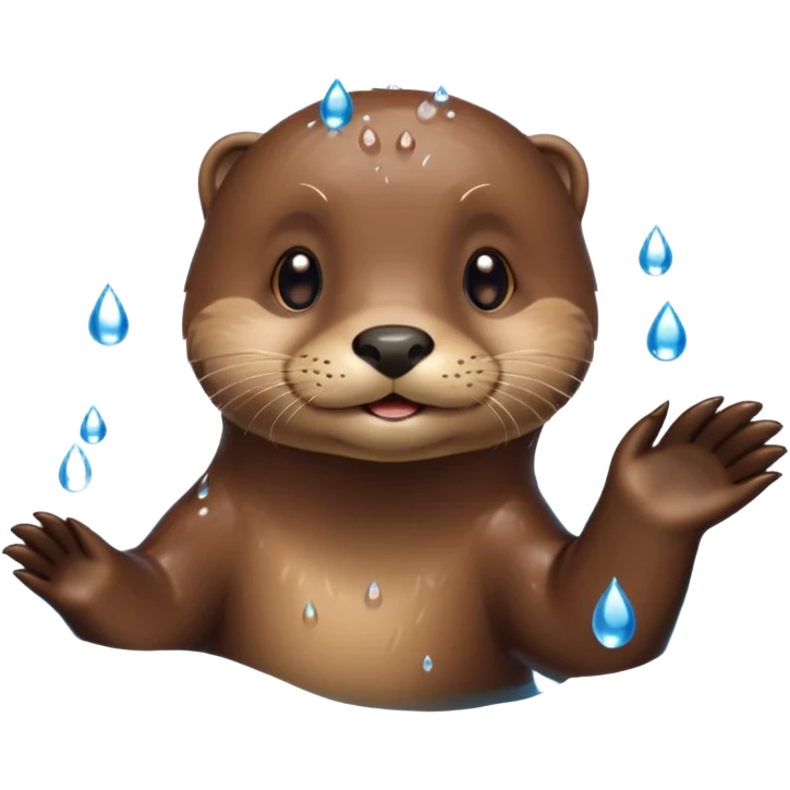 swimming otter emoji