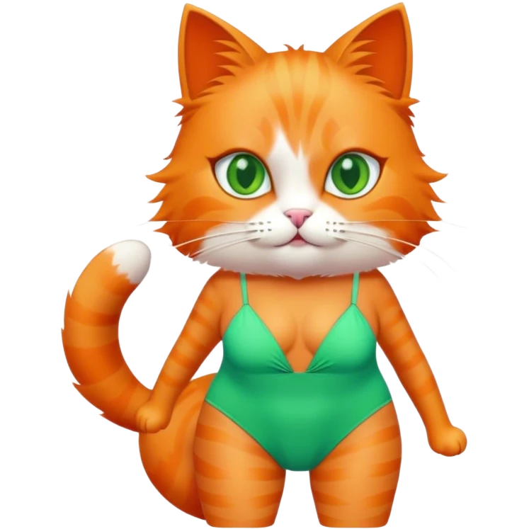 Cat in swimsuit  emoji