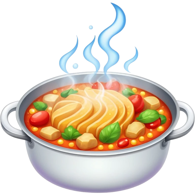 steaming hot delicious dish with sparkles emoji