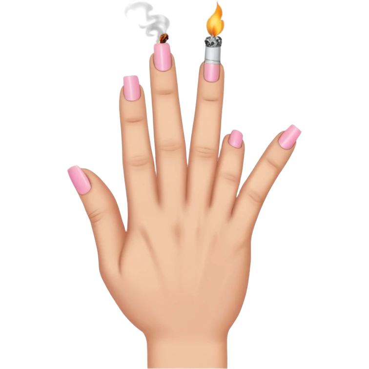 Hand with pinky and ring finger down  emoji