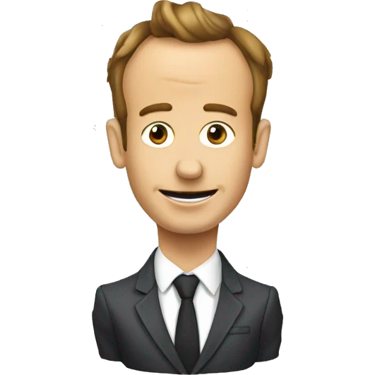 Macron mange une poutine emoji