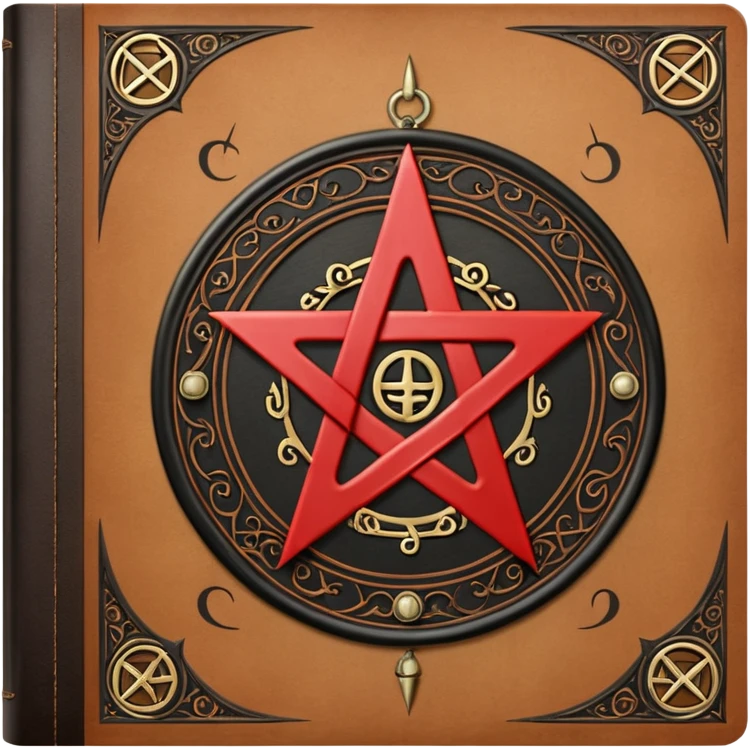 music score notebook with satand emoji