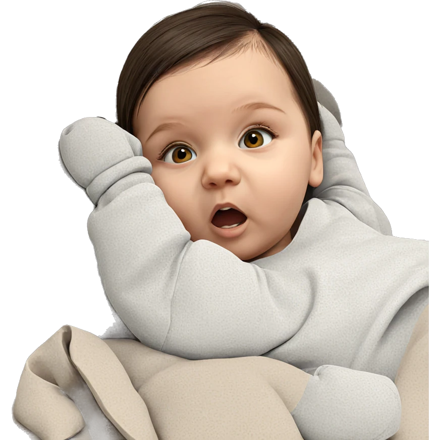 casual portrait of girl lying emoji