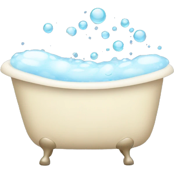 bath tub with bubbles emoji