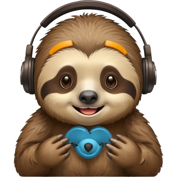 I want a cute Sloth streaming « Motivation ! » emoji